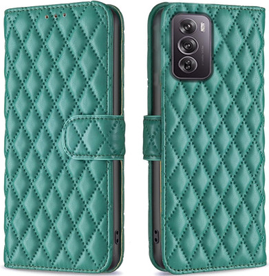 Clickcase Flip Cover for OPPO Reno 12 Pro 5G(Green, Dual Protection)