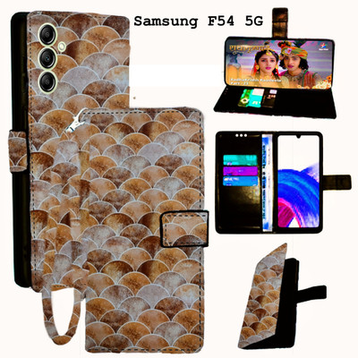 Vacko Flip Cover for Samsung Galaxy F54 5G(Yellow, Pack of: 1)