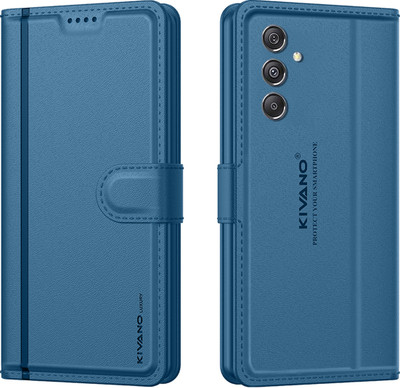 KIVANO LUXE Flip Cover for Samsung Galaxy M35 5G(Blue, Magnetic Case, Pack of: 1)