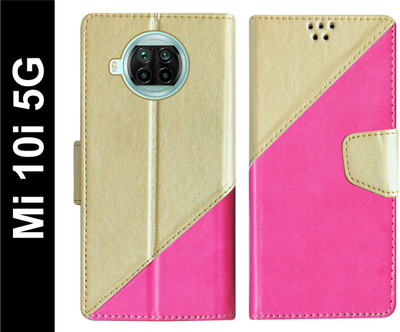 SBMS Flip Cover for Mi 10i 5G Back Cover Case with Magnatic Closure(Pink, Shock Proof, Pack of: 1)