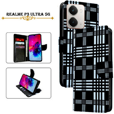 PARGO Flip Cover for Realme P3 Ultra 5G(Black, Pack of: 1)