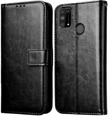 Casotec Flip Cover for Samsung Galaxy A31(Black, Pack of: 1)