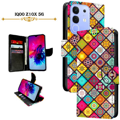 Mxkart Flip Cover for iQOO Z10x 5G(Orange, Pack of: 1)