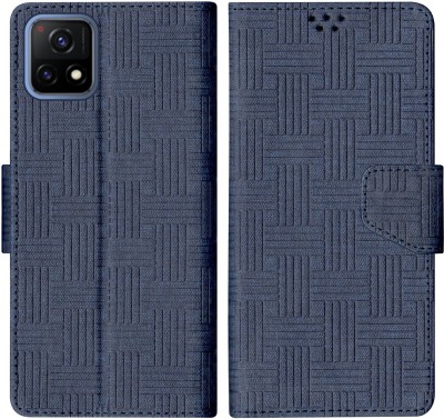 korumacase Flip Cover for Vivo Y72 5G(Blue, Shock Proof, Pack of: 1)