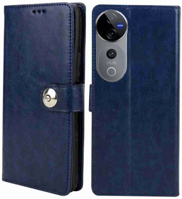 Winkel Flip Cover for Vivo V40 Pro 5G, Vivo V40 5G, Vivo T3 Ultra 5G(Blue, Cases with Holder, Pack of: 1)