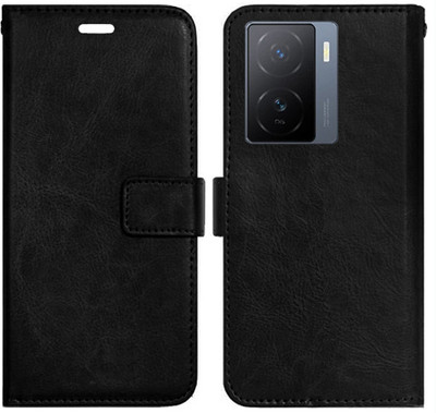Realgo Flip Cover for iQoo Z7 5G(Black, Pack of: 1)