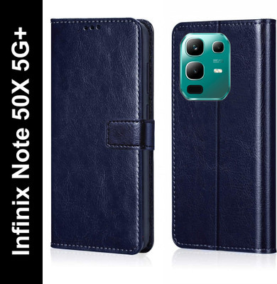Cockcrow Flip Cover for Infinix Note 50X 5G+(Blue, Shock Proof, Pack of: 1)