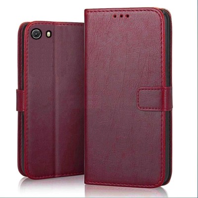 Urban Tech Flip Cover for Micromax canvas unite 3 Q372(Red, Dual Protection, Pack of: 1)
