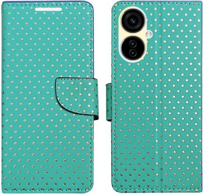 Dhar Flips Flip Cover for Tecno Camon 19 Neo(Green, Magnetic Case, Pack of: 1)