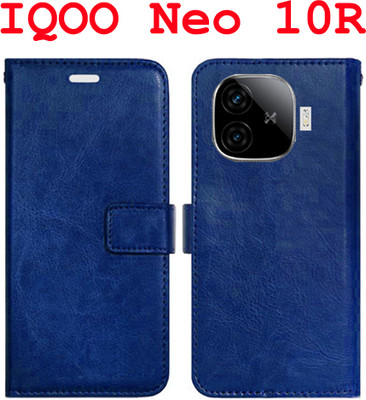 Mxkart Flip Cover for IQOO Neo 10R 5G(Blue, Pack of: 1)