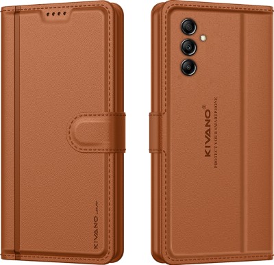 KIVANO LUXE Flip Cover for Samsung Galaxy A14 5G(Brown, Card Holder, Pack of: 1)