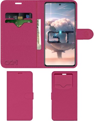 ACM Flip Cover for Infinix Gt10 Pro(Pink, Cases with Holder, Pack of: 1)
