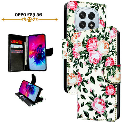 Vacko Flip Cover for OPPO F29 5G(White, Pack of: 1)