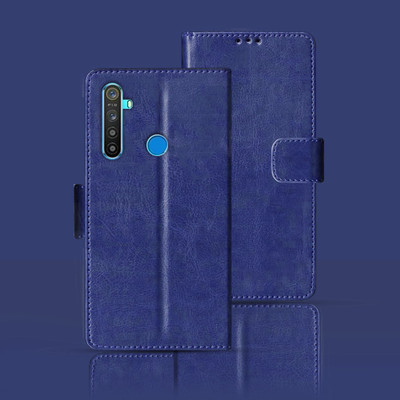 Kalua Mall Flip Cover for Realme 5s(Blue, Magnetic Case, Pack of: 1)