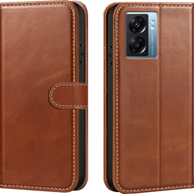 Forego Flip Cover for OPPO Neo 7(Brown, Cases with Holder, Pack of: 1)