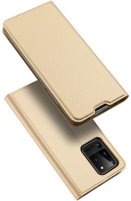 Elica Wallet Case Cover for Samsung Galaxy S20 Ultra 5G(Gold, Shock Proof, Pack of: 1)