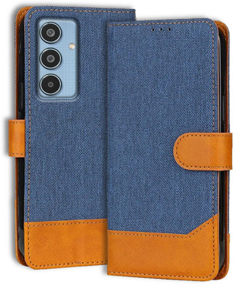 UBROS NETWORK Flip Cover for Samsung M35 5G(Blue, Cases with Holder, Pack of: 1)