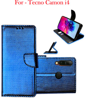 Toklot Flip Cover for Tecno Camon i4(Blue, Pack of: 1)