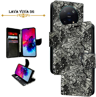 PARGO Flip Cover for Lava Yuva 5G(Black, Pack of: 1)