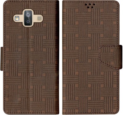 korumacase Flip Cover for Samsung Galaxy J7 Duo(Brown, Shock Proof, Pack of: 1)