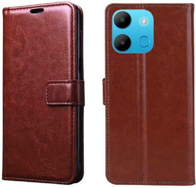 Gaffar Wale Flip Cover for Itel A05s(Brown, Dual Protection, Pack of: 1)