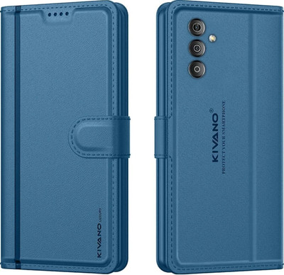 KIVANO LUXE Flip Cover for Samsung Galaxy F13 4G / Samsung Galaxy F23 / Samsung Galaxy M13 4G(Blue, Magnetic Case, Pack of: 1)