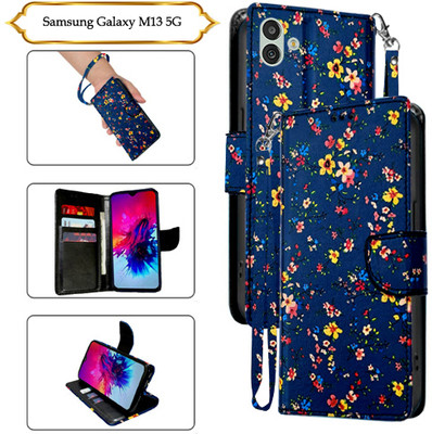 PARGO Flip Cover for Samsung Galaxy M13 5G(Blue, Pack of: 1)