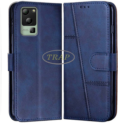 Trap Premium Flip Cover Flip Cover for Lava Blaze 1X 5G(Blue, Cases with Holder, Pack of: 1)