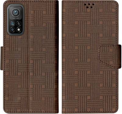 SScase Flip Cover for Mi 10T Pro 5G(Brown, Shock Proof, Pack of: 1)