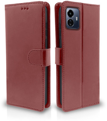 Slugabed Flip Cover for iQOO Z6 Lite 5G(Brown, Cases with Holder, Pack of: 1)