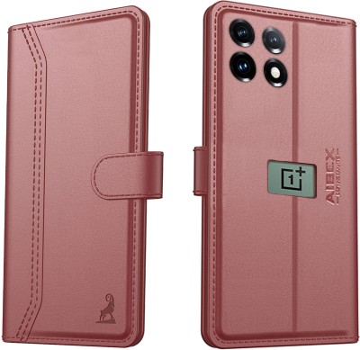 AIBEX Flip Cover for OnePlus 11 5G|Vegan PU Leather |Foldable Stand & Pocket(Brown, Cases with Holder, Pack of: 1)