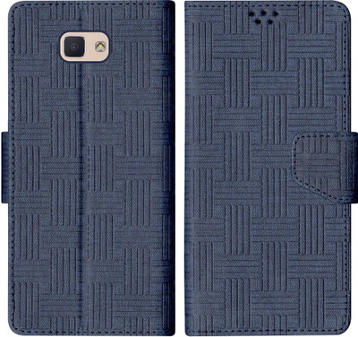 SBMS Flip Cover for Samsung Galaxy J5 Prime Back Cover Case with Magnatic Closure(Blue, Shock Proof, Pack of: 1)