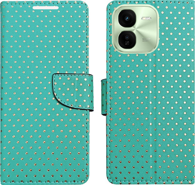 Dhar Flips Flip Cover for IQOO Z9x 5G(Green, Magnetic Case, Pack of: 1)
