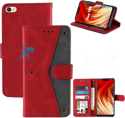 Urban Tech Flip Cover for Vivo Y81i(Red, Grip Case, Pack of: 1)