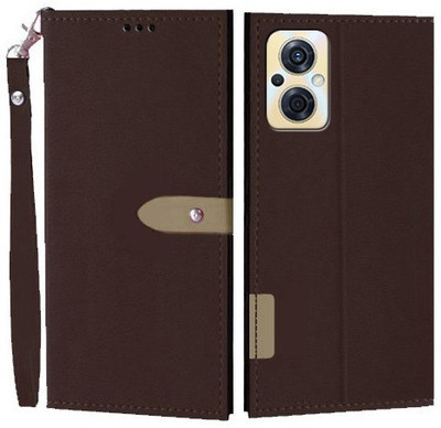 Wynhard Flip Cover for OPPO F21s Pro 5G(Brown, Grip Case, Pack of: 1)
