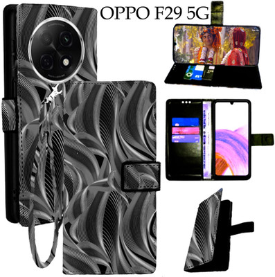 Toklot Flip Cover for Oppo F29 5G(Black, Pack of: 1)