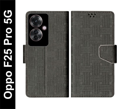 SBMS Flip Cover for Oppo F25 Pro 5G(Black, Shock Proof, Pack of: 1)
