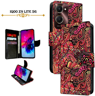Mxkart Flip Cover for IQOO Z9 Lite 5G(Red, Pack of: 1)