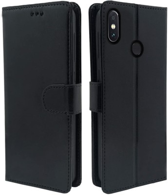 Casesily Flip Cover for Xiaomi Redmi Note 6 Pro Leather Wallet Case(Black, Cases with Holder, Pack of: 1)