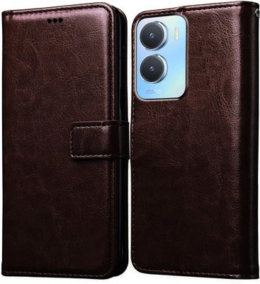 Casotec Flip Cover for Vivo T2x 5G(Brown, Pack of: 1)