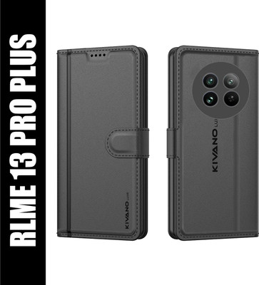 KIVANO LUXE Flip Cover for Realme 13 Pro 5G / Realme 13 Pro Plus 5G(Black, Magnetic Case, Pack of: 1)