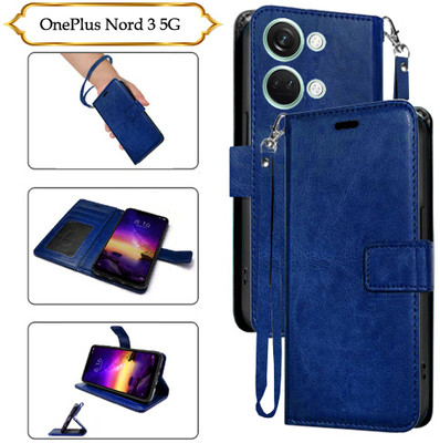Cutemart Flip Cover for OnePlus Nord 3 5G(Blue, Pack of: 1)
