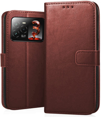 ClickAway Wallet Case Cover for Lava Agni 3 5G |High Premium Class Series Business Edition Flip Back Cover(Brown, Flexible, Pack of: 1)
