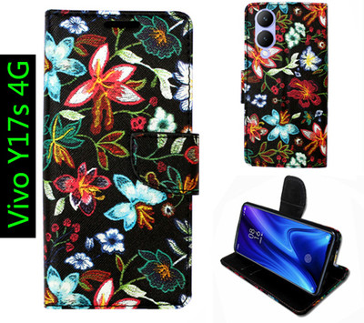 Toklot Flip Cover for Vivo Y17s 4G(Black, Pack of: 1)