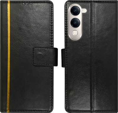 AD Enterprises Flip Cover for Vivo T4 Lite 5G/ Vivo Y19E 4G/ iQ-Z10 Lite(Black, Magnetic Case, Pack of: 1)
