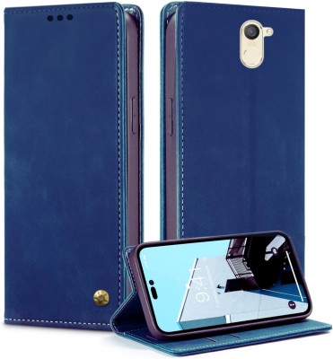 Luxury Counter Flip Cover for Lenovo K4 Note , Magnetic Kickstand with 4 Card Slots Back Cover(Blue, Dual Protection, Pack of: 1)