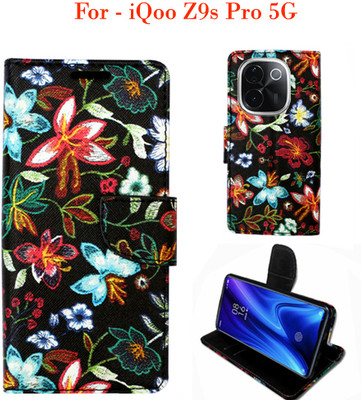 Toklot Flip Cover for iQoo Z9s Pro 5G(Black)
