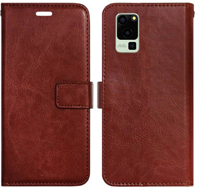 Realgo Flip Cover for Lava Blaze 5G(Brown, Pack of: 1)