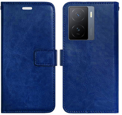 Realgo Flip Cover for iQoo Z7 5G(Blue, Pack of: 1)