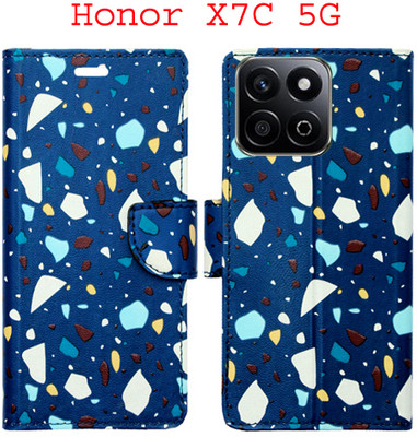 Vacko Flip Cover for Honor X7C 5G(Blue, Pack of: 1)